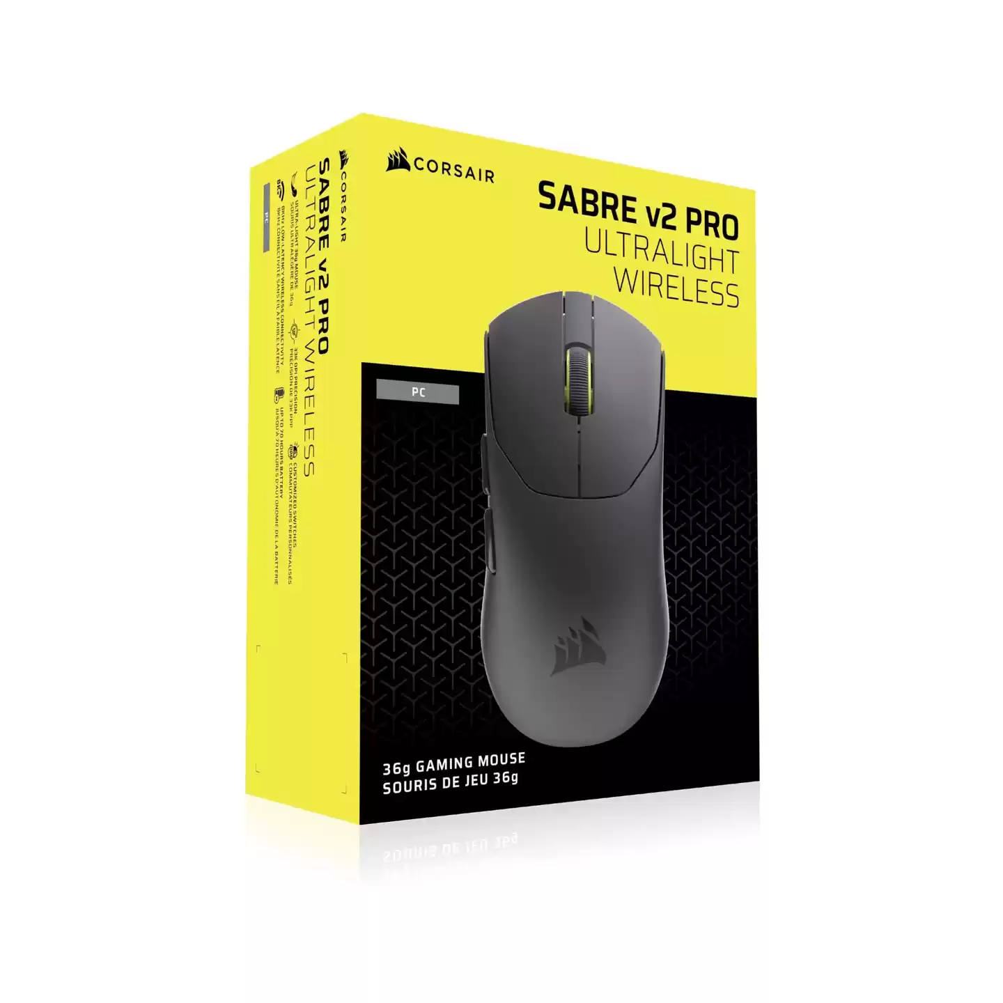 美商海盗船 Sabre V2 Pro Ultralight 无线游戏鼠标曝光：36 克、33K DPI，售 169 澳元