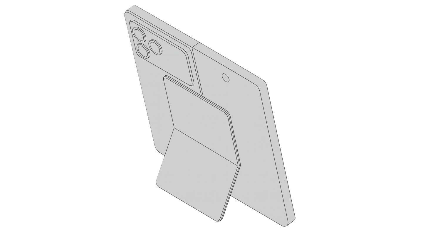 背面酷似苹果 iPhone 17 Pro：微软 Surface Phone 折叠屏手机及磁吸支架新专利获批