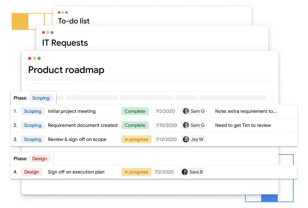 谷歌“关门部”出手,Tables 工作跟踪和项目管理工具 12 月 16 日停运