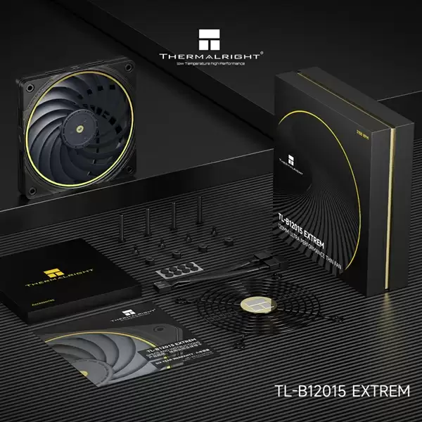 利民推出TL-B12015风扇：15叶片加持、超薄15mm性能媲美25mm