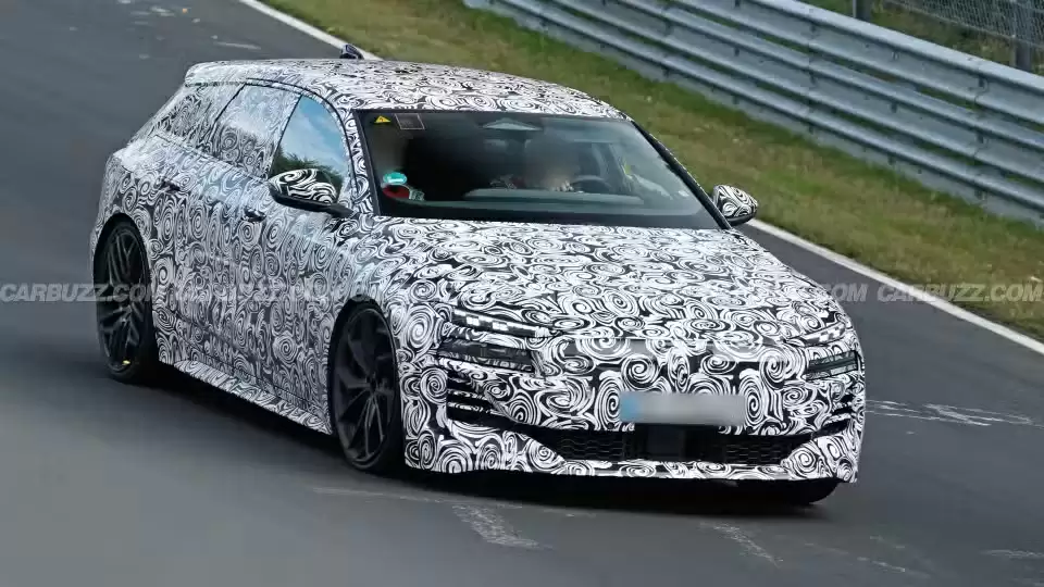 被传“夭折”的奥迪 RS6 e-tron Avant 旅行车原型现身纽北