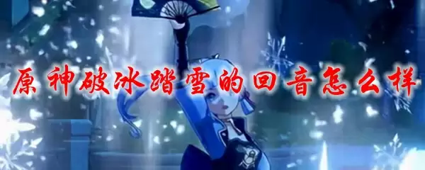 原神破冰踏雪的回音怎么样