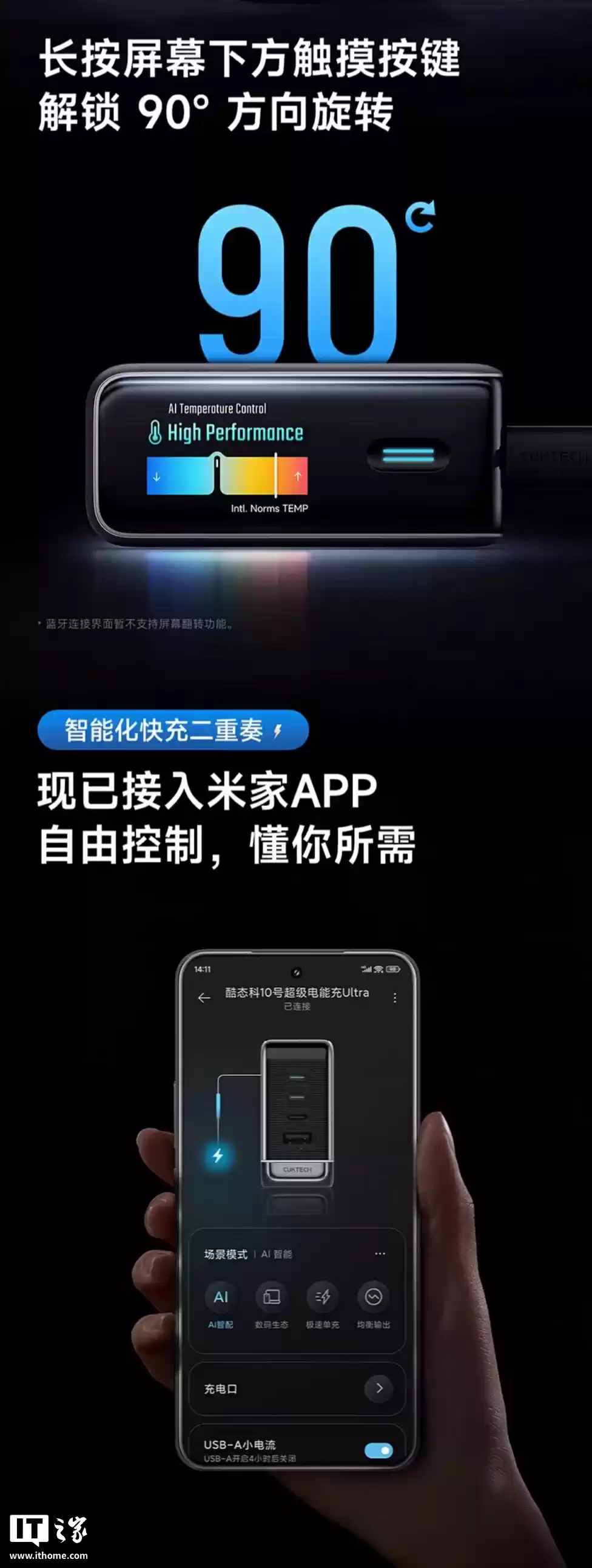 199 → 150 元：酷态科 10 号超级电能充 Ultra 直降，1.57 英寸屏 + 120W 澎湃秒充