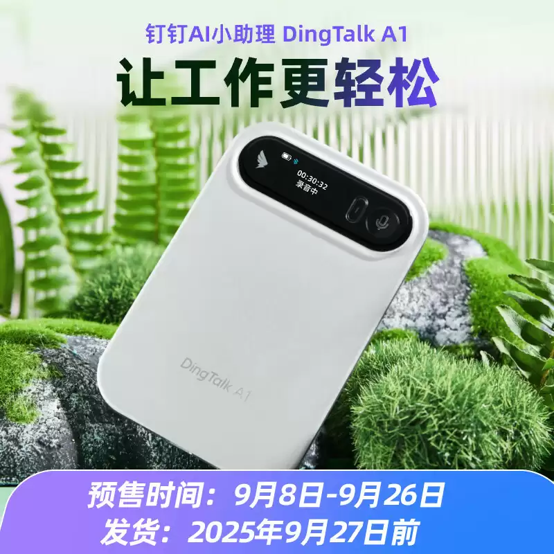 钉钉首款 AI 硬件 DingTalk A1“旗舰版”上架：支持翻译 / 记录面试 / 会议总结，799 元