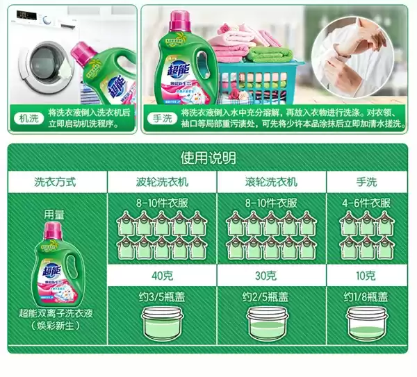 晨露栀子花香 天然椰子油生产!超能洗衣液大促:39.9元到手11斤