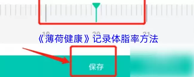 《薄荷健康》记录体脂率方法