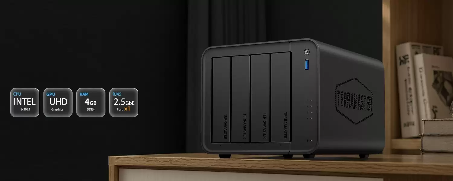 铁威马 F4-425 四盘位 NAS 上市:N5095 + 单 2.5GbE,1499 元