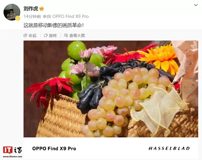 OPPO Find X9 Pro 手机拍摄样张公布，刘作虎称“这就是移动影像的画质革命”