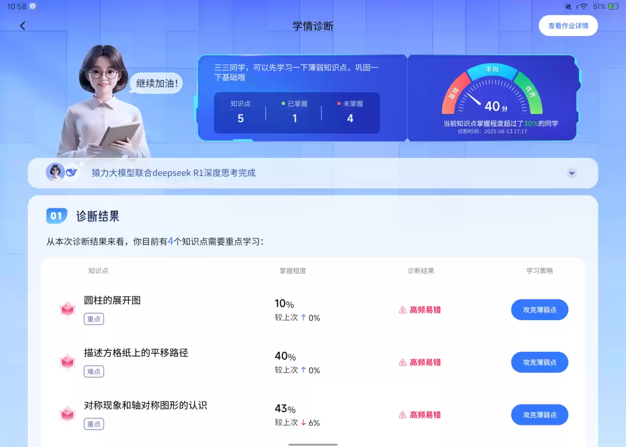 小猿 AI 学习机 T4 首推“AI 超拟人 1 对 1 老师”重构规模化因材施教