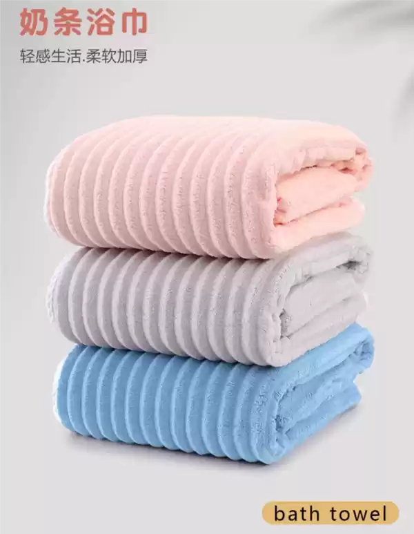 快速吸水、细密不掉毛：呼吸37度浴巾9.9元大促