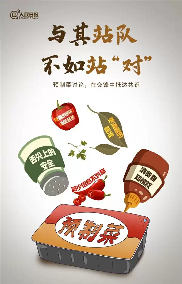 《人民日报》发文谈预制菜:与其站队 不如站“对”!