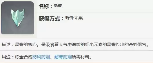 原神晶核能做什么