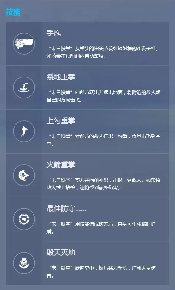 《守望先锋》末日铁拳（铁拳）基础攻略