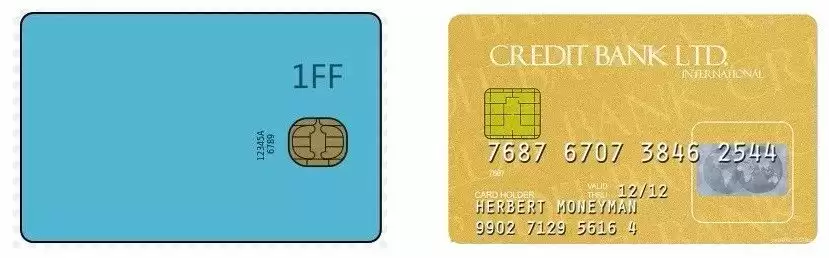 原卡与银行卡对比