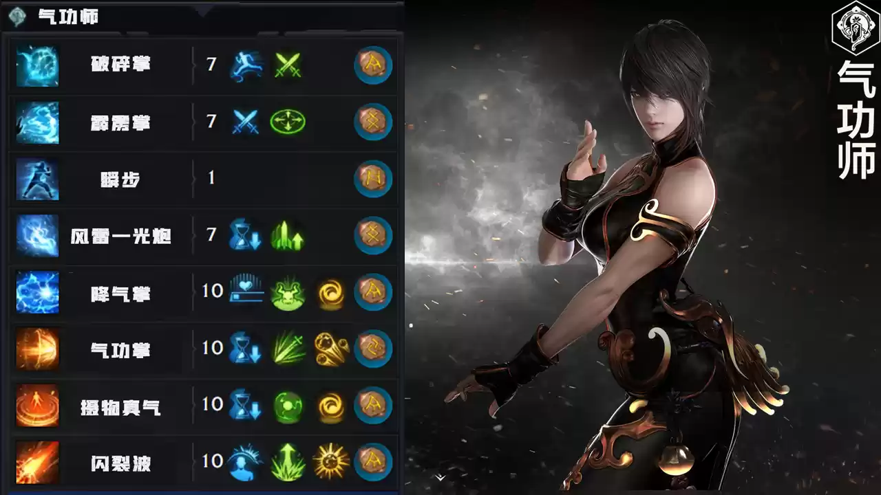 技能加点示意图