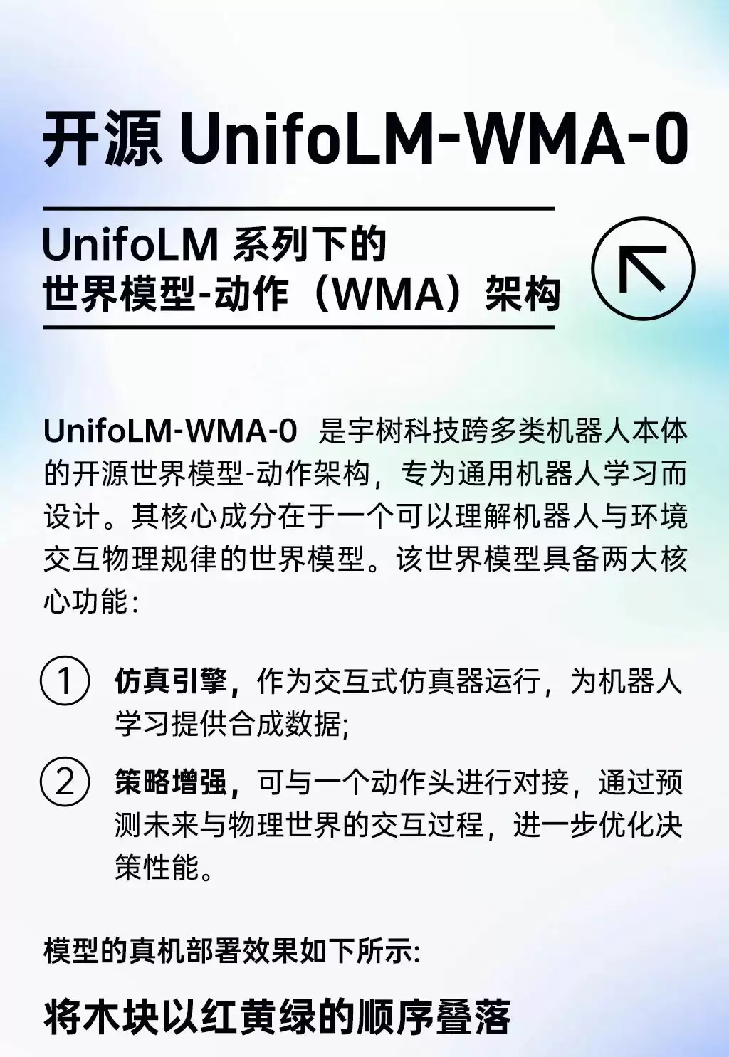 宇树科技开源UnifoLM-WMA-0模型，推动通用机器人学习发展