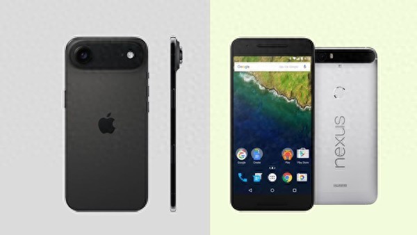 iPhone Air与Nexus 6P对比图