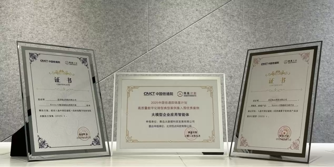 斩获三重认可!悦点科技强势入围信通院数字化转型全景图及双案例集