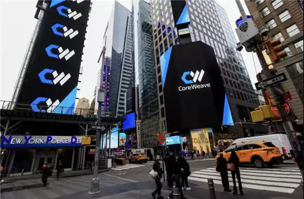 CoreWeave上市现场