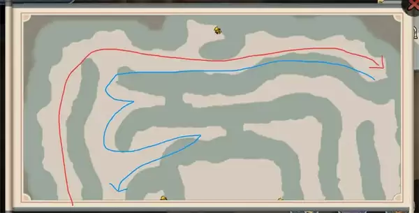 无名地窟路线图