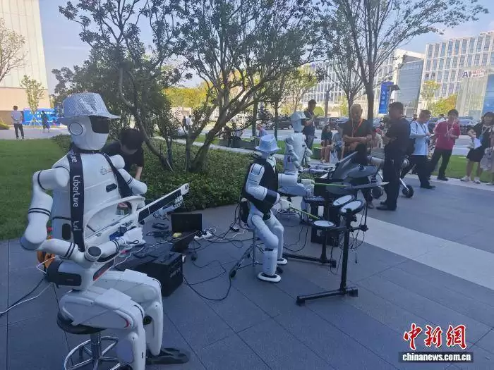 岳麓峰会人形机器人展示