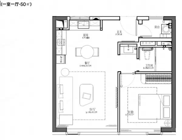 周意保晒OPPO公寓:50平一房一厅