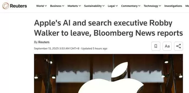 苹果AI负责人Robby Walker
