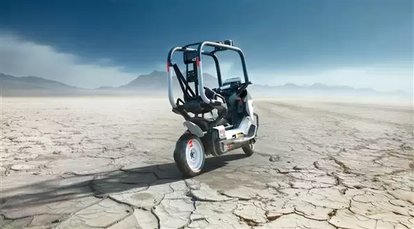 宝马发布全新纯电概念摩托：自带防护笼