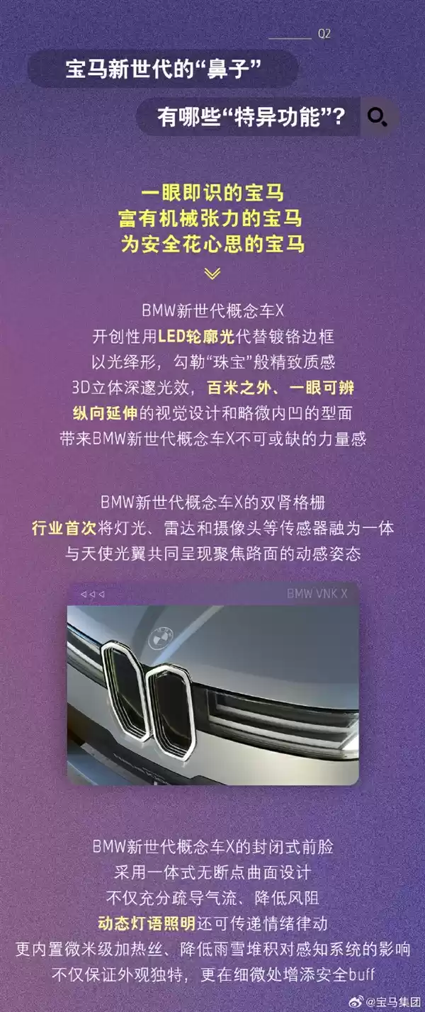宝马回应执着鼻子前脸：双肾格栅是设计图腾