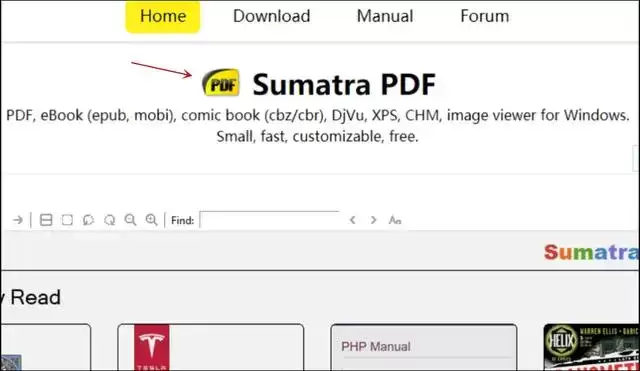 Sumatra PDF软件界面
