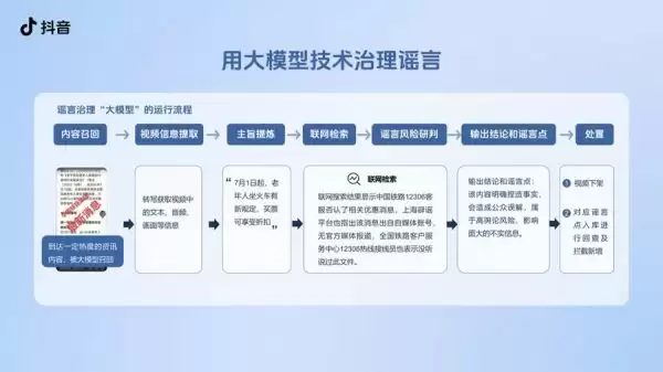 抖音谣言治理运行流程