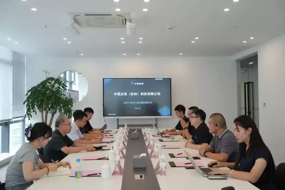 浙江省经信厅领导考察中昊芯英