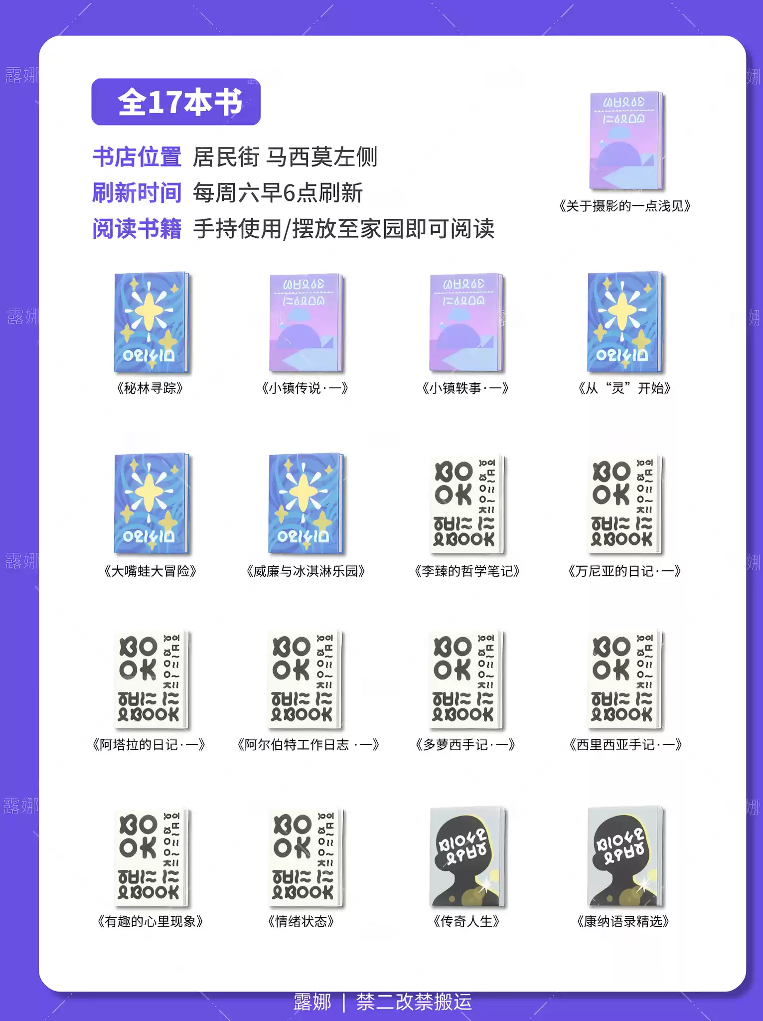 《心动小镇手游》书籍内容大全