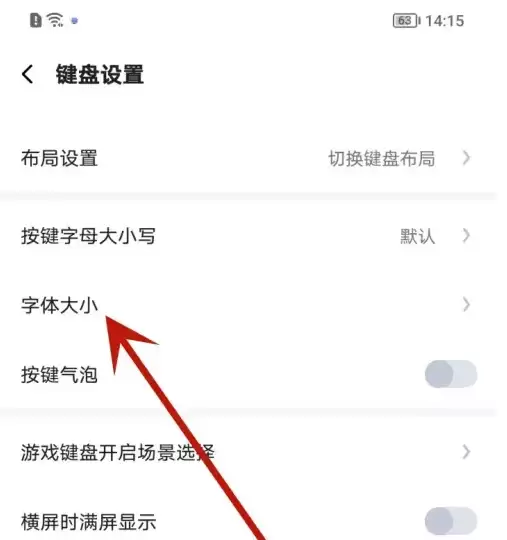 字体大小设置