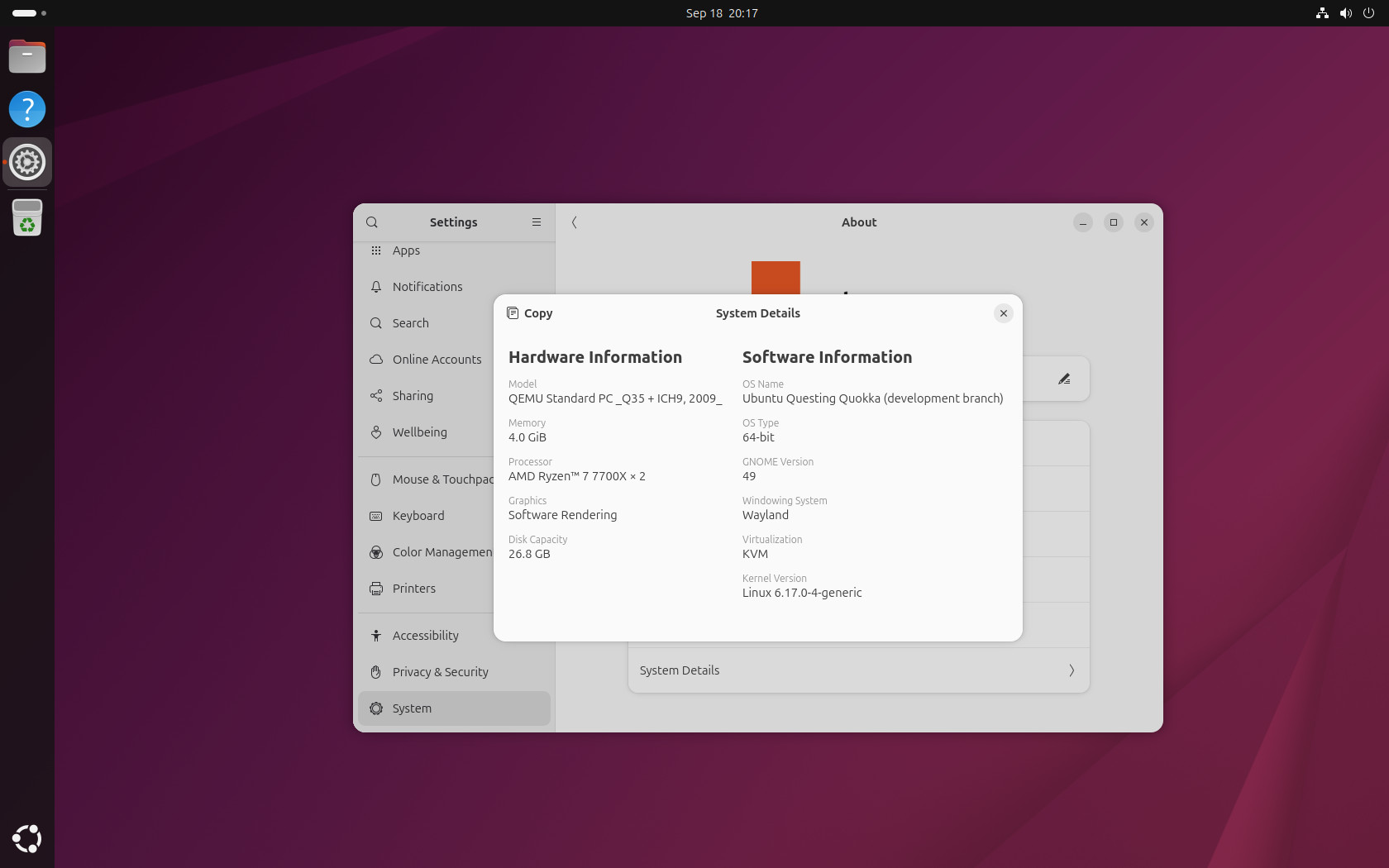 Ubuntu 25.10 Beta首发:搭载Linux 6.17内核与GNOME 49,全面启用Wayland桌面