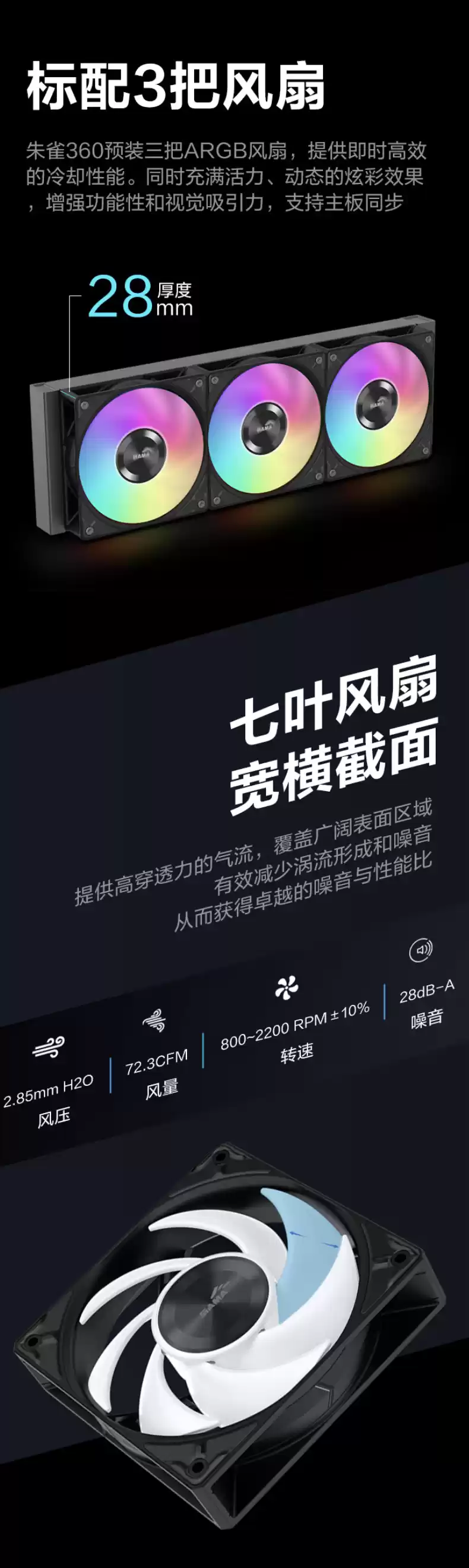 先马朱雀 360 一体式水冷散热器首销:配备侧透无限镜 ARGB 冷头,269 元