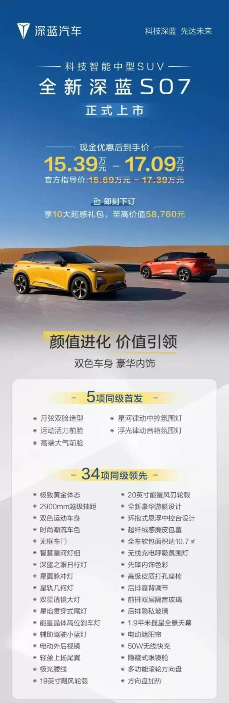 深蓝S07新车亮相