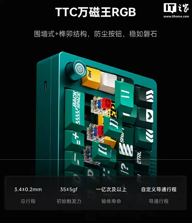 雷神推出 VIC68 Ultra 有线磁轴键盘:0.001mm RT 精度、TTC 万磁王 RGB 轴体,899 元