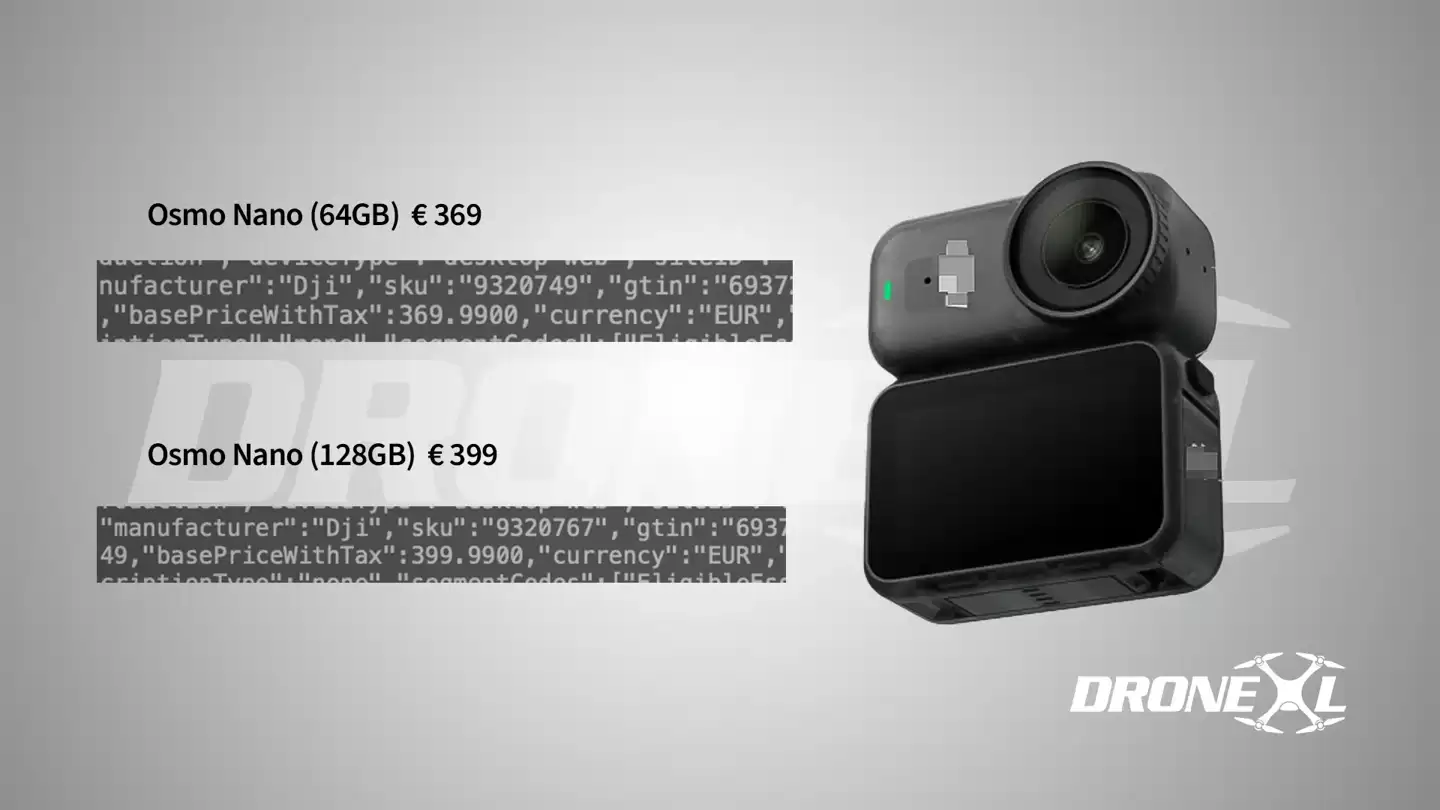 大疆Osmo Nano售价信息