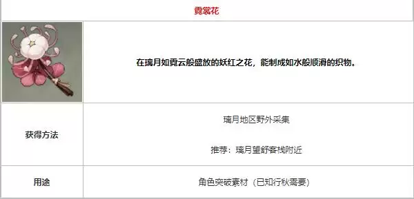 望舒客栈周边的霓裳花