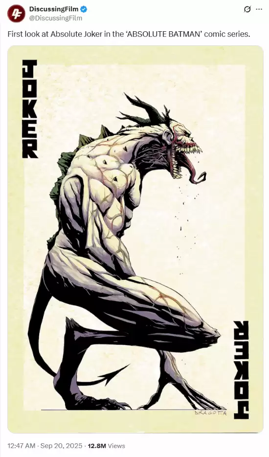 绝对蝙蝠侠15期将揭晓小丑怪物形态