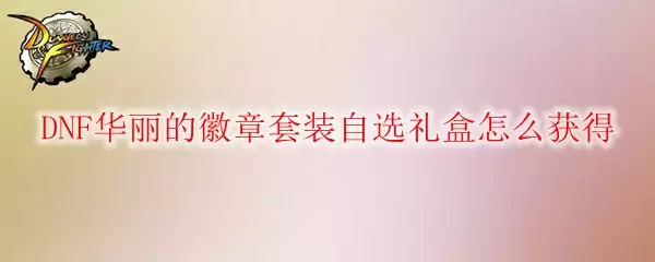 DNF华丽的徽章套装自选礼盒怎么获得