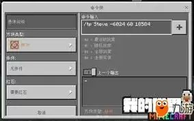 基岩版传送指令示例