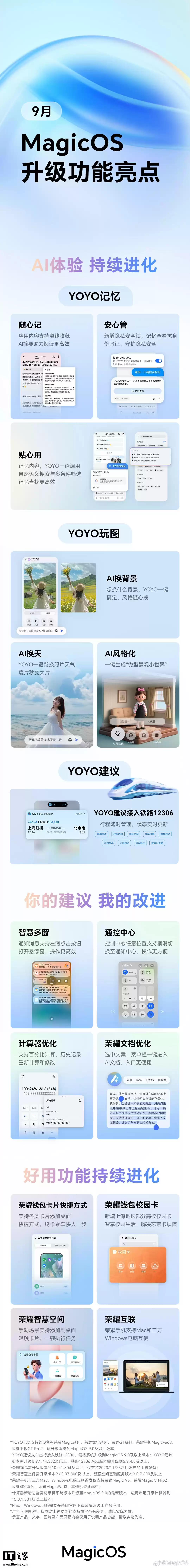 荣耀MagicOS功能升级