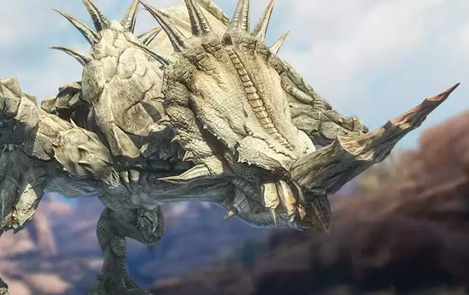 怪物猎人OL白一角龙形象展示