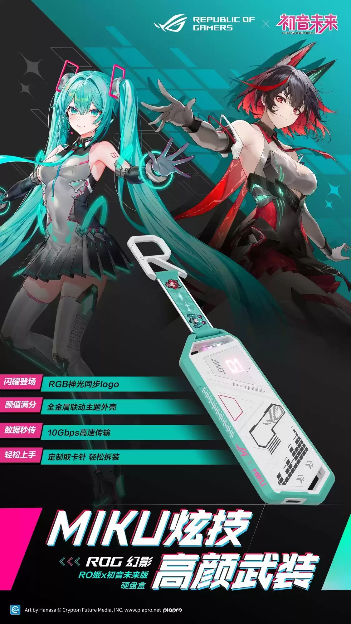 ROG初音未来全家桶效果图