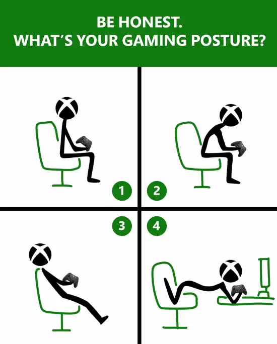 玩家游戏坐姿大揭秘：18.7%选择奇葩姿势引热议