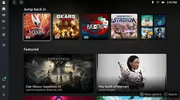 Xbox Ally系统界面