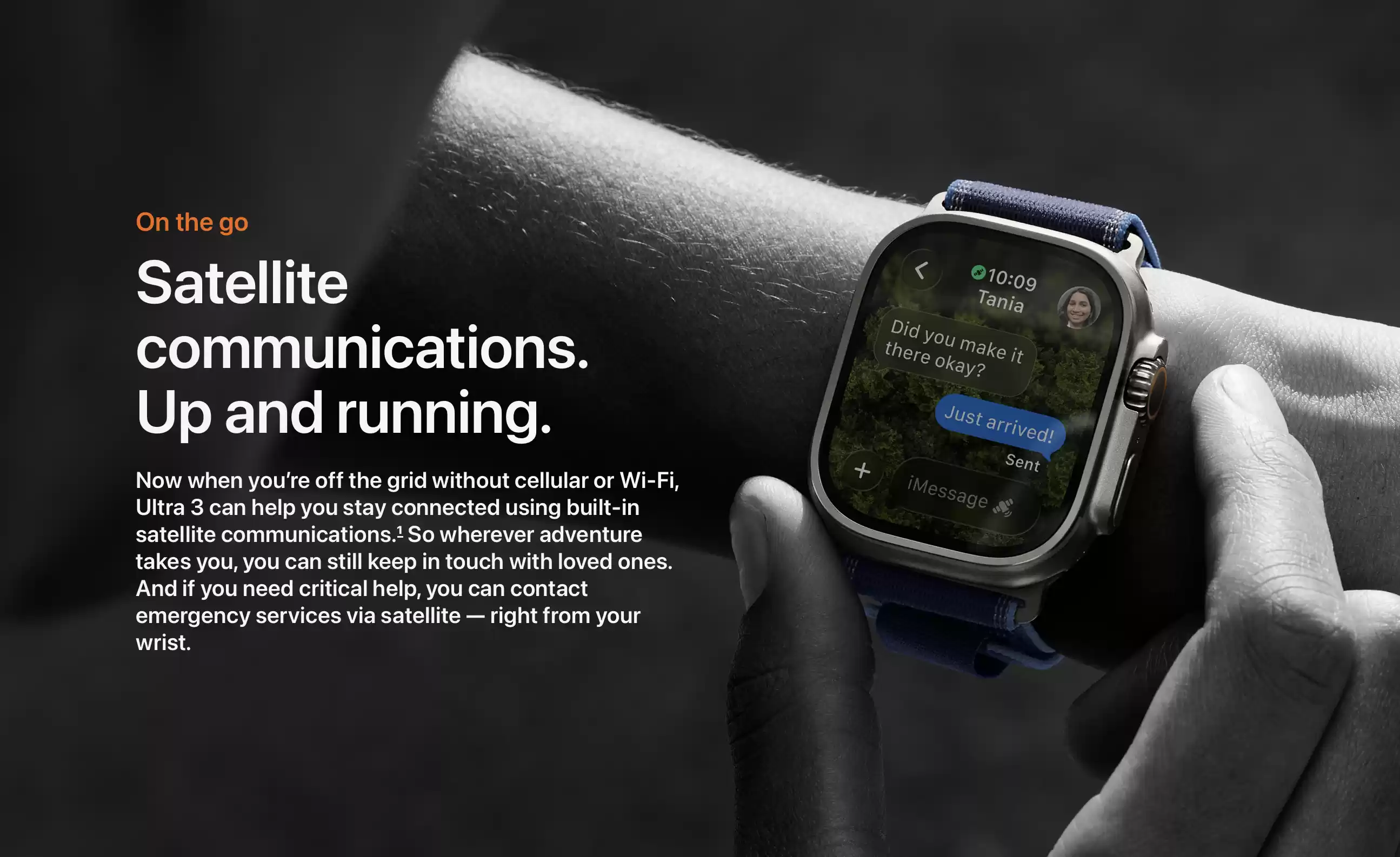 Apple Watch Ultra 3卫星功能