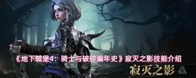 《地下城堡4:骑士与破碎编年史》寂灭之影技能介绍